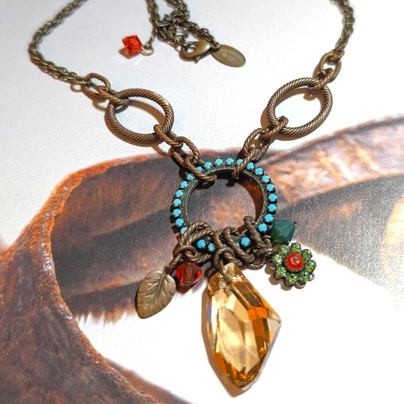 VTG Liz Paiacios Swarovski Crystal Necklace - Picture 5 of 7